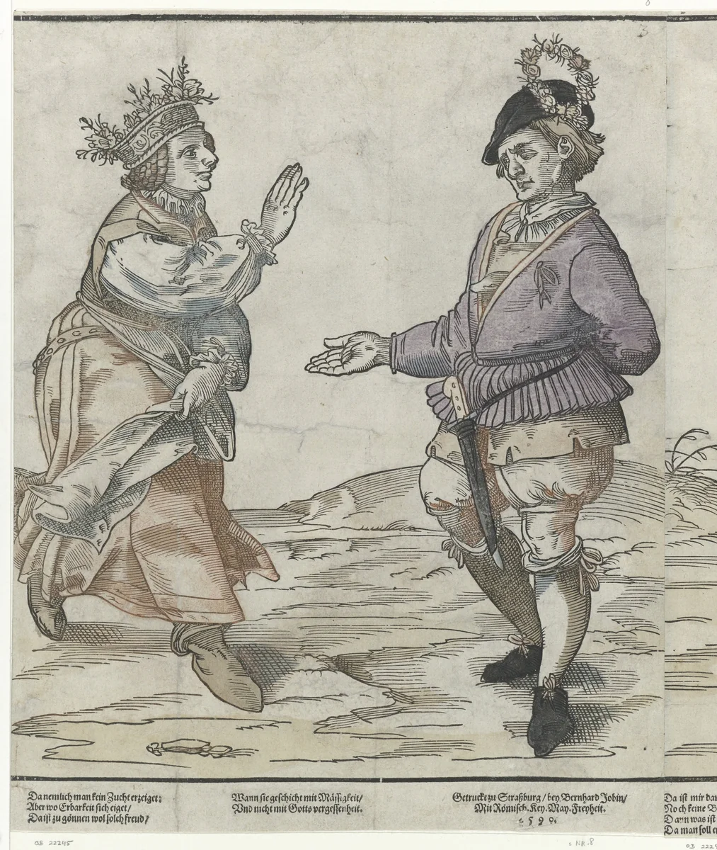 Tweede paar by anonymous, print, 1590