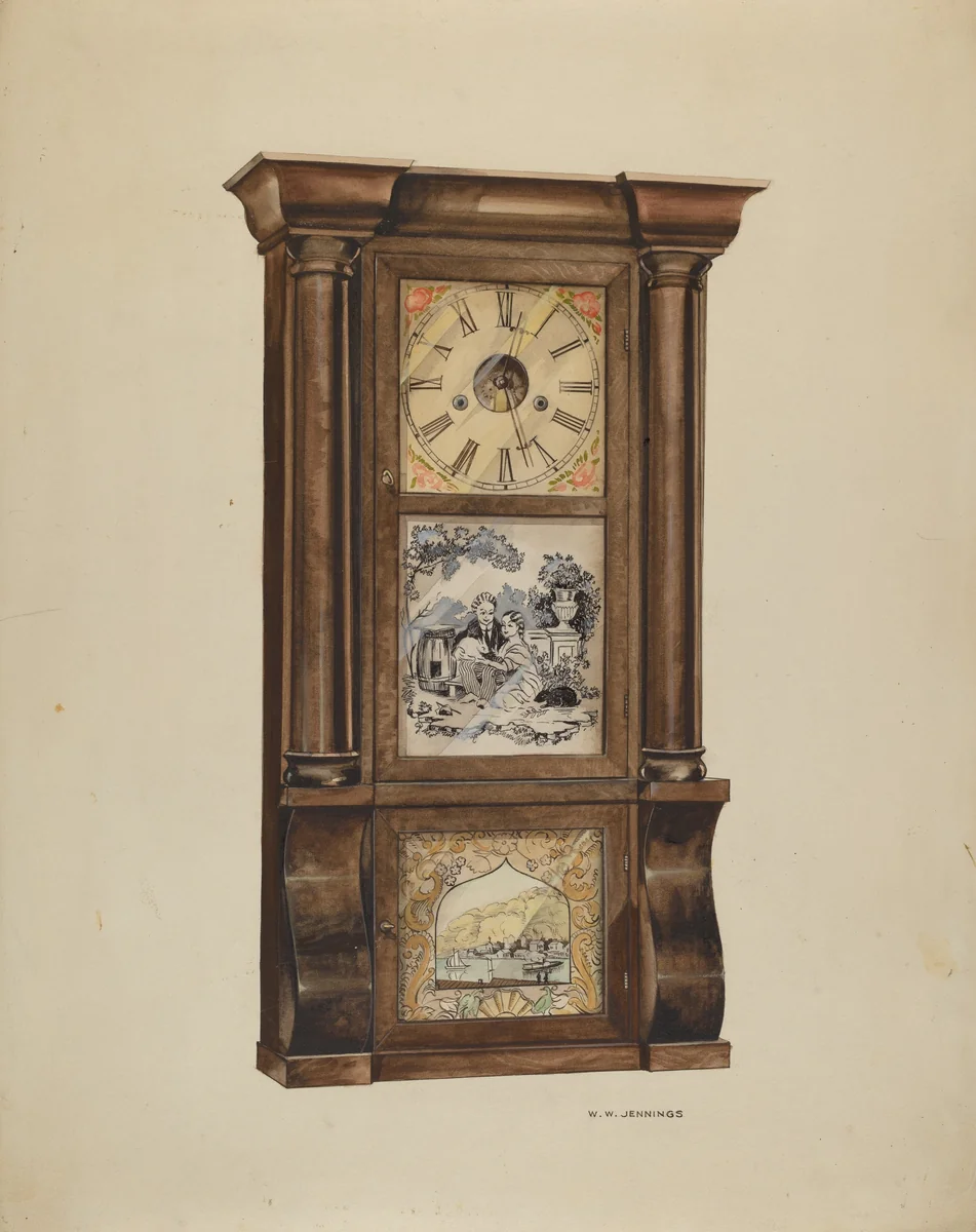 Clock by Walter Jennings, index of american design, 1936