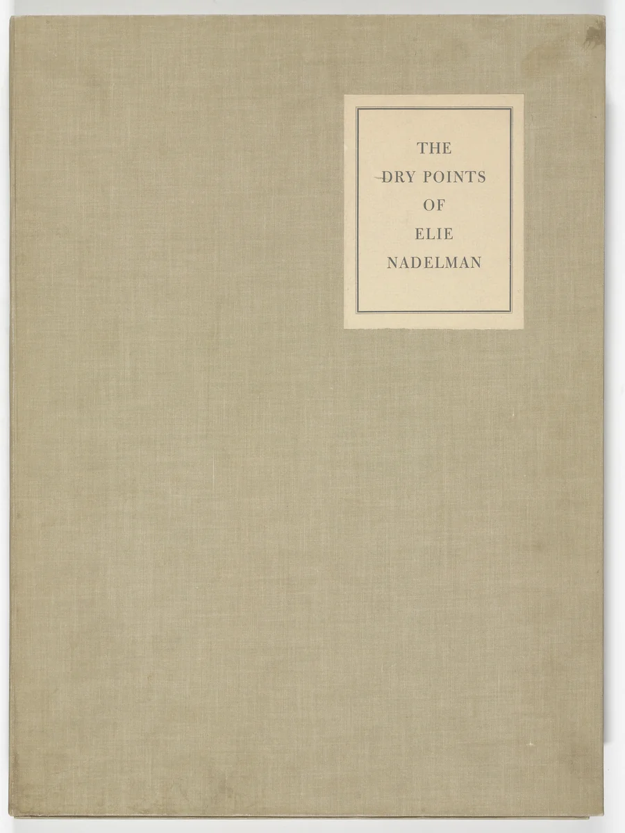 The Drypoints of Elie Nadelman by Elie Nadelman, print, 1951