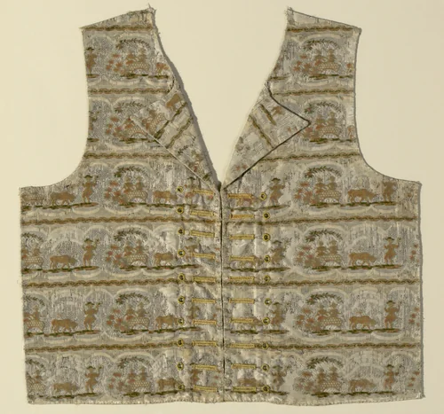 Portion of a Waistcoat (Front) by France, Lyon, textile, 1775-1800