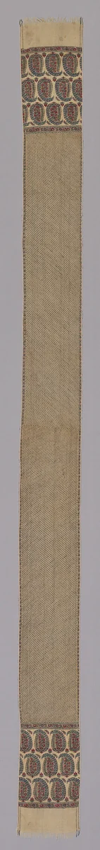 Scarf by India, textile, 1810