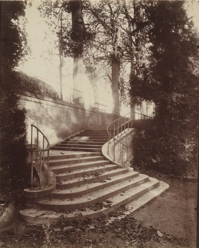 The Steps at Saint-Cloud by Eugène Atget, photograph, 1906