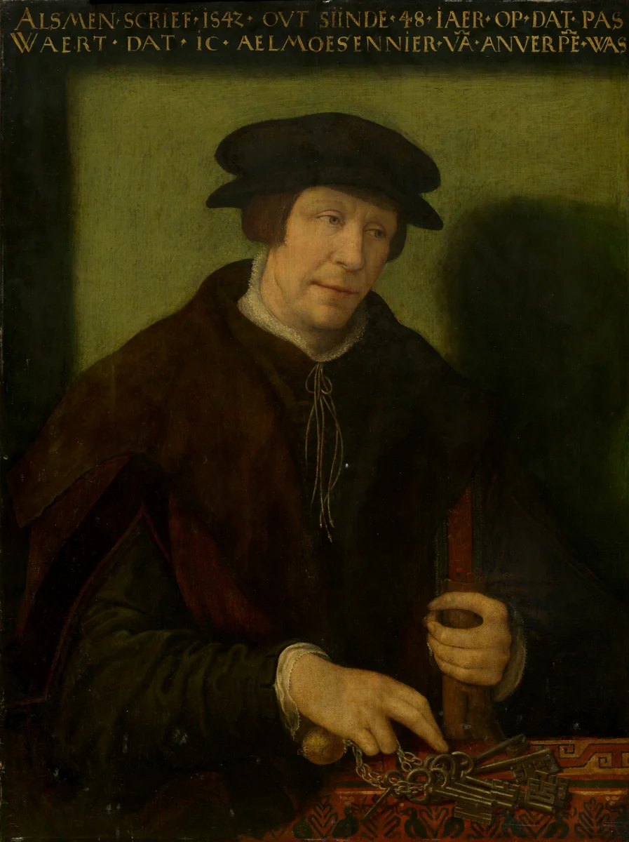 Portrait of an Almoner of Antwerp by Antwerp 16th Century, painting, 1542
