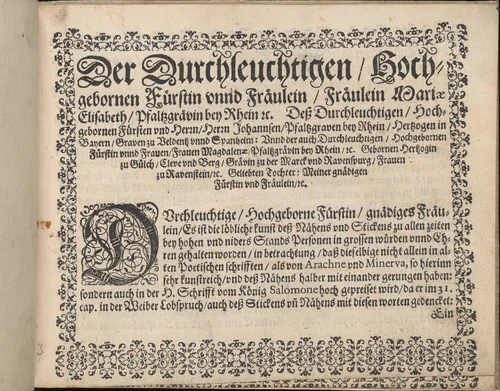 Newes Modelbuch in Kupffer (Page, 3r) by Johann Sibmacher, book, 1604