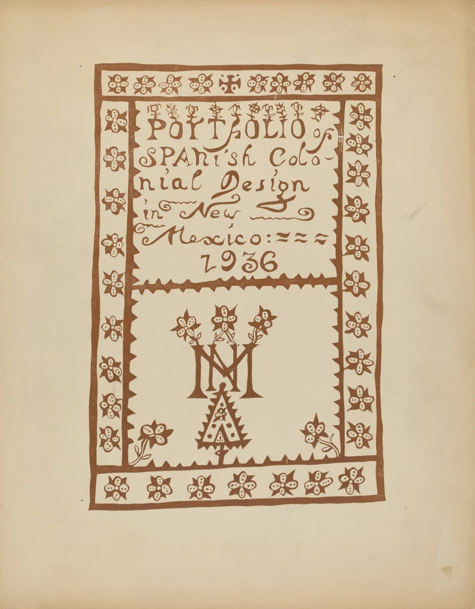 Tile Page for Portfolio by American 20th Century, index of american design, 1935-1942