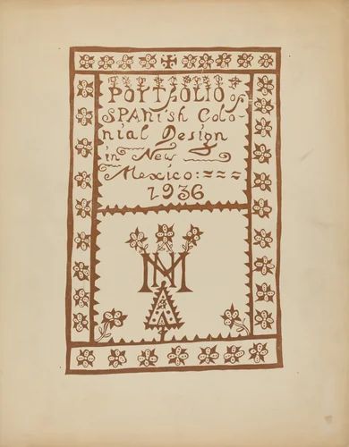 Tile Page for Portfolio by American 20th Century, index of american design, 1935-1942