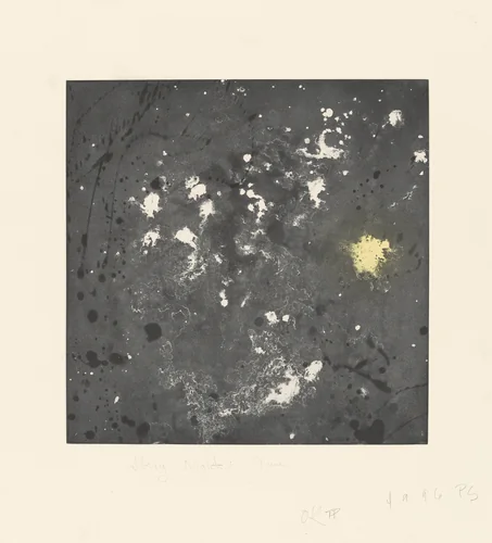 Starry Night: June by Pat Steir, print, 1996