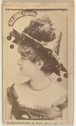 Josie A. Hall, from the Actors and Actresses series (N171) for Old Judge Cigarettes by Goodwin & Company, photograph, 1886-1890