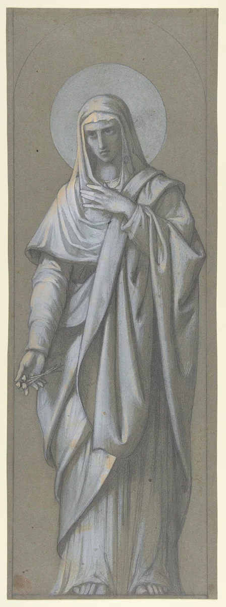 Mater Dolorosa by Camille-Auguste Gastine, drawing, 1835-1867