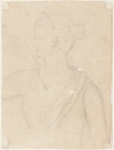 Study of the Statue of Diana in the Vatican [verso] by Benjamin Robert Haydon, drawing, 1786-1846