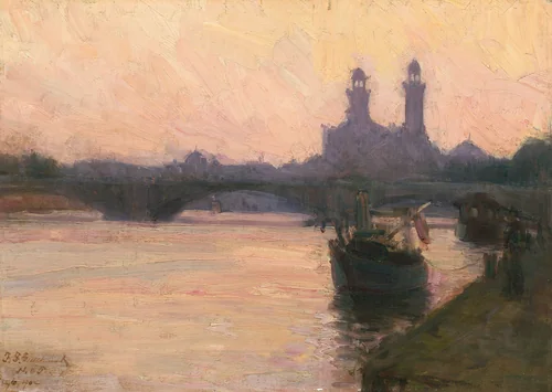 The Seine by Henry Ossawa Tanner, painting, 1902