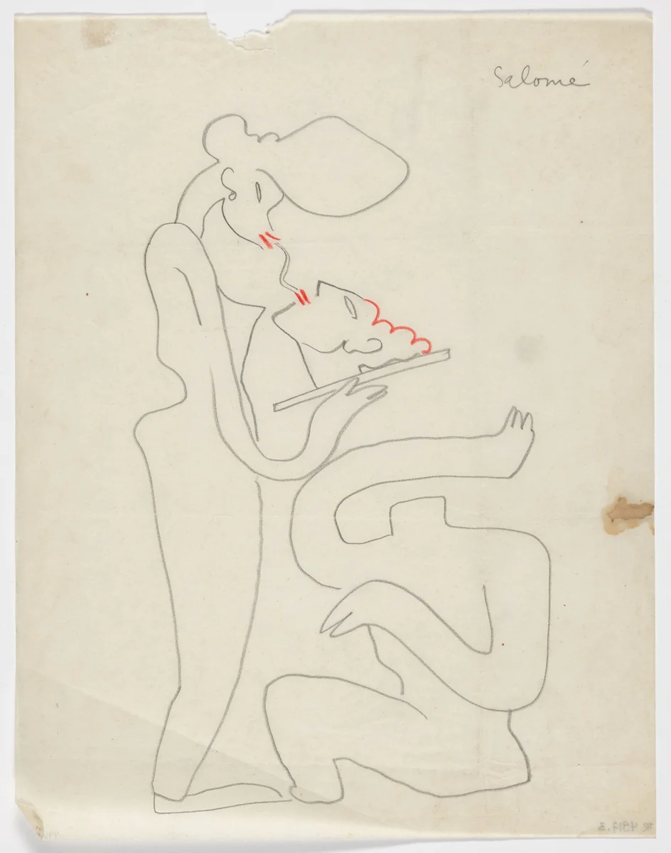 Salome by Sergei Eisenstein, drawing, 1932