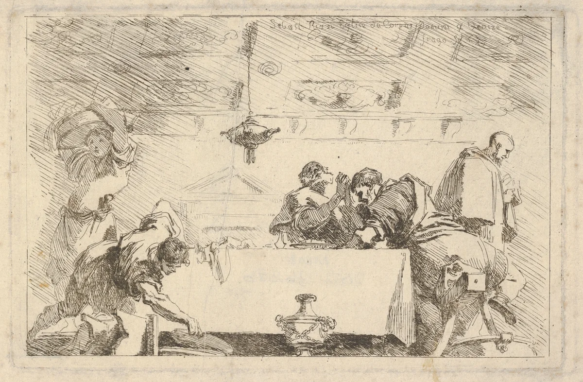 The Last Supper by Jean Honoré Fragonard, print, 1761-1764