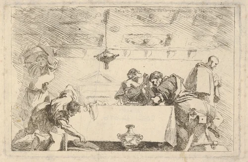 The Last Supper by Jean Honoré Fragonard, print, 1761-1764