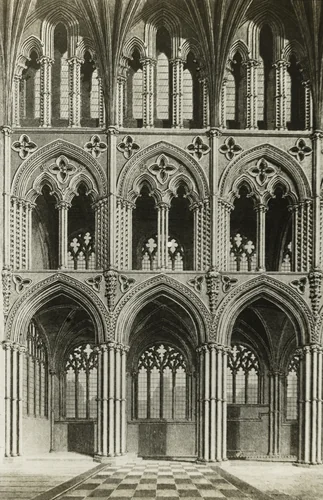 Ely Cathedral: Presbytery, from an Engraving by Frederick Evans, photograph, 1886-1896