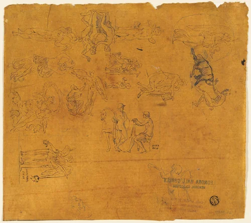 Sheet of Sketches of Mythological Subjects by Thomas Stothard
George Cumberland, drawing, 1700-1799