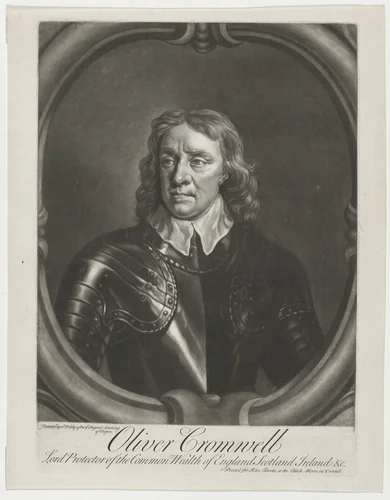 Oliver Cromwell, Lord Protector by Anonymous Artist; Sir Peter Lely, print