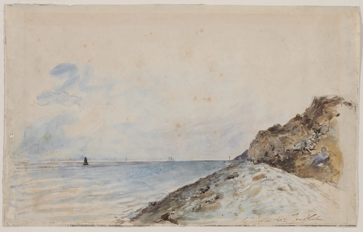 Le Havre by Johan Barthold Jongkind, drawing, 1862