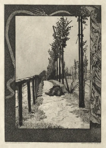 Vom Tode I, (Opus II, 1889) No. 4 by Max Klinger, print, 1884-1894
