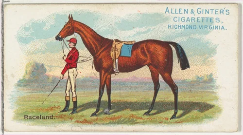 Raceland, from The World's Racers series (N32) for Allen & Ginter Cigarettes by Allen & Ginter, print, 1888