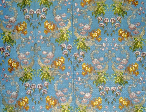 Panel by Jean Baptiste Pillement, textile, 1725-1775