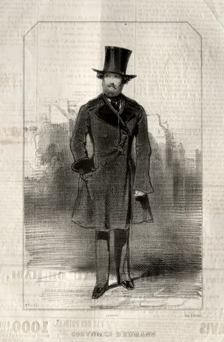 Costumes d' Humann by Paul Gavarni, print, 1843