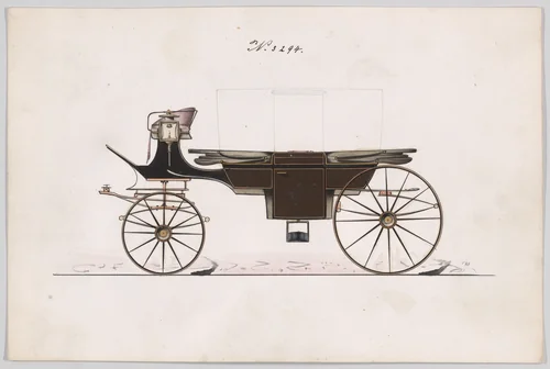 Landau #3294 by Brewster & Co., drawing, 1877