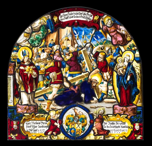 Christ Falling Under the Cross by Franz Fallenter, other, 1594