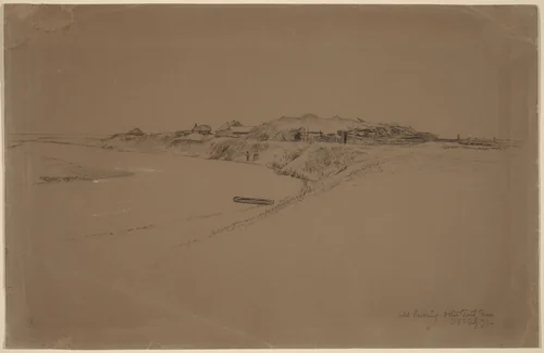 Old Crossing, Otter Tail River by Homer Dodge Martin, drawing, 1871