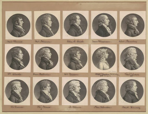 Saint-Mémin Collection of Portraits, Group 38 by Charles B. J. Févret de Saint-Mémin, volume, 1805-1808