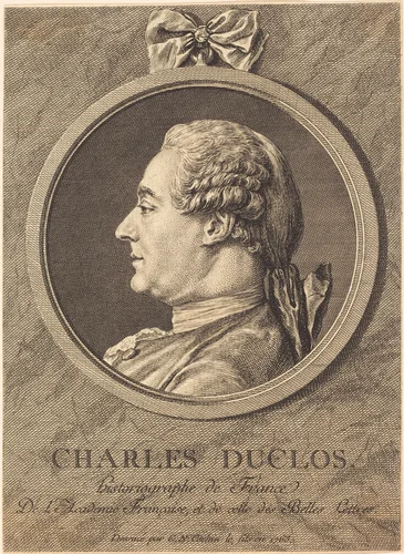 Charles Duclos by Charles Nicolas Cochin II, print, 1763