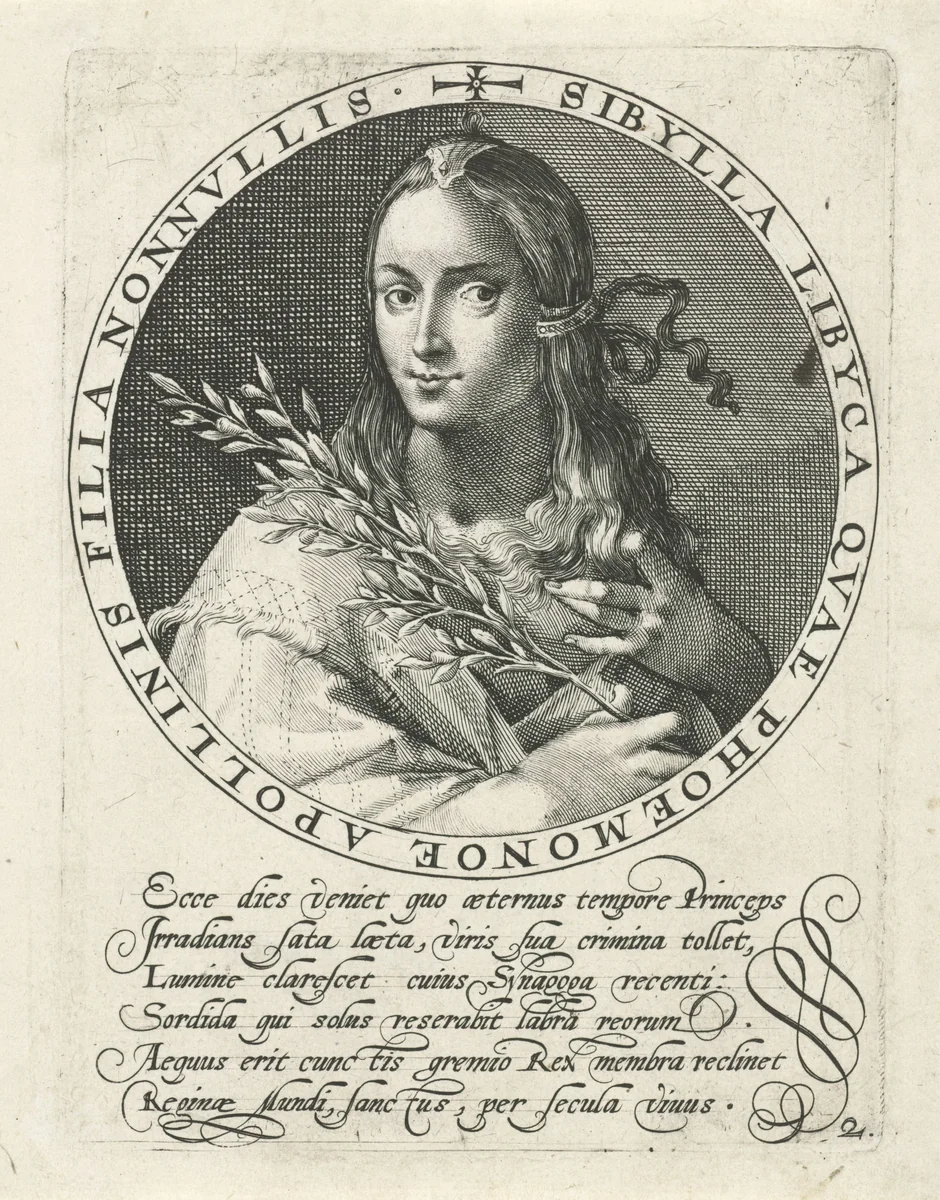 Libische Sibille by Crispijn van de Passe, print, 1601