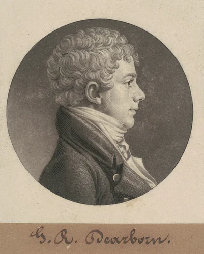 George Raleigh Dearborn by Charles B. J. Févret de Saint-Mémin, print, 1806