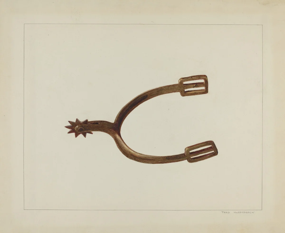 Rider's Spur by Fred Hassebrock, index of american design, 1938