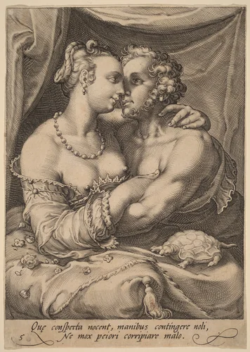 Touch by Jan Pietersz Saenredam; Hendrick Goltzius, print, 1590-1600