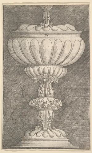 Design for a Covered Goblet by Albrecht Altdorfer, print, 1490-1538
