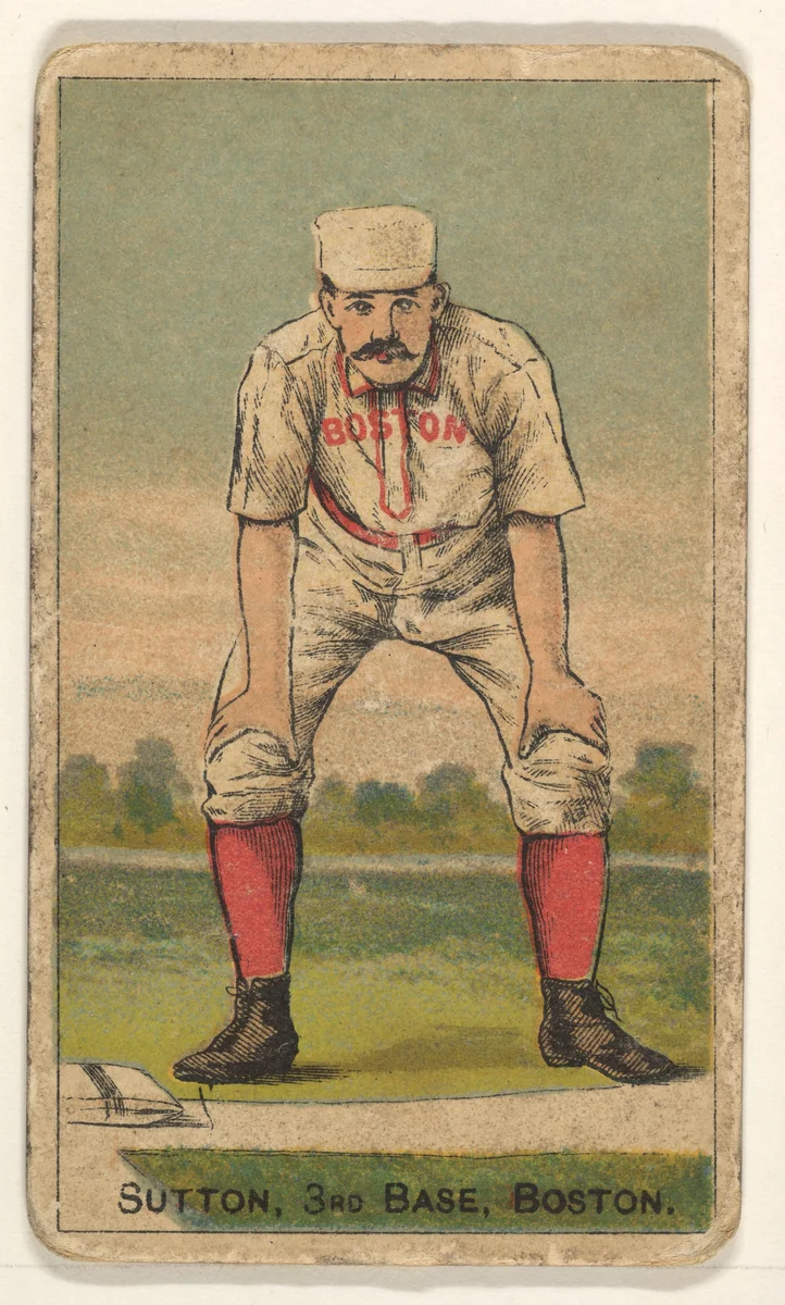 Sutton, 3rd Base, Boston, from the Gold Coin series (N284) for Gold Coin Chewing Tobacco by D. Buchner & Co., print, 1887