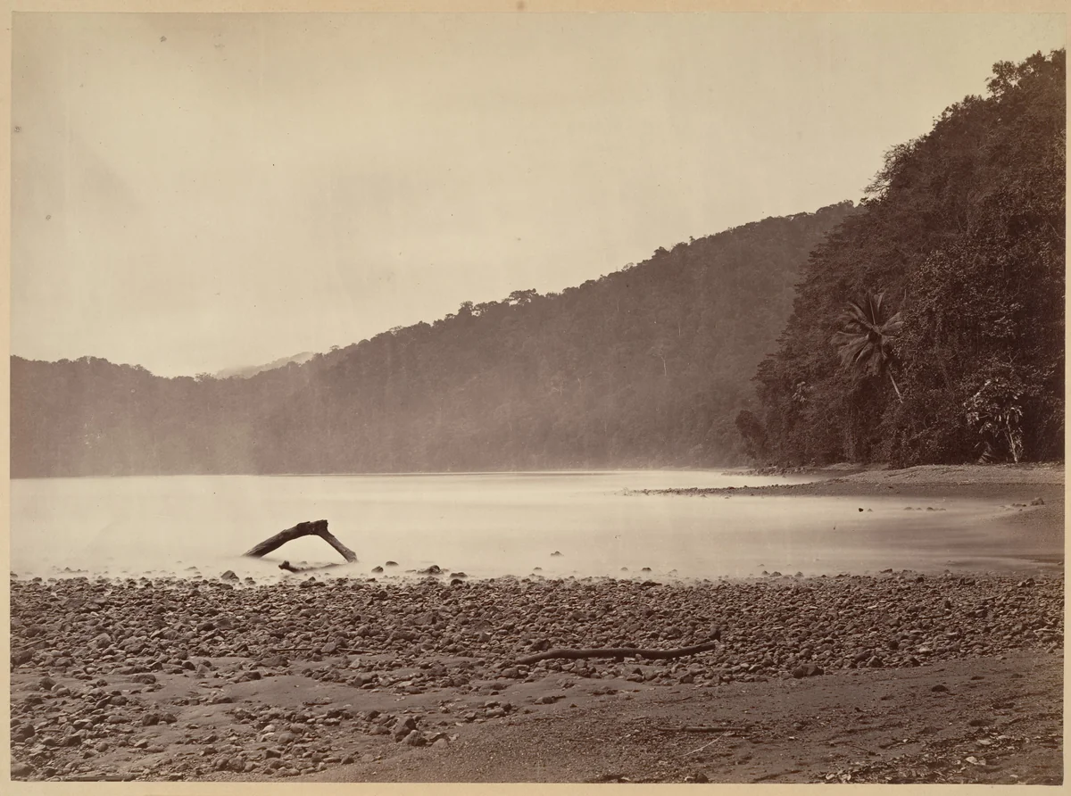 Tropical Scenery, The Terminus of the Proposed Canal, Limon Bay by John Moran, photograph, 1871