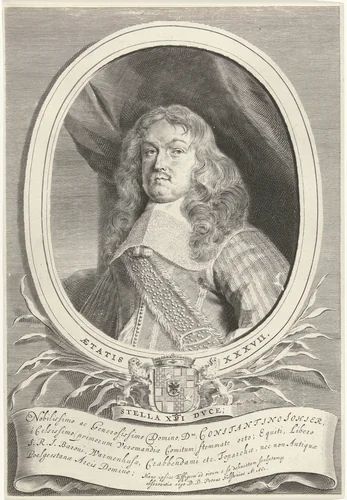 Portret van Constantin Sohier by anonymous, print, 1661