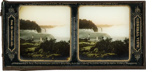 General View from the American Side (Niagara Falls) by Frederick Langenheim, photograph, 1855-1865