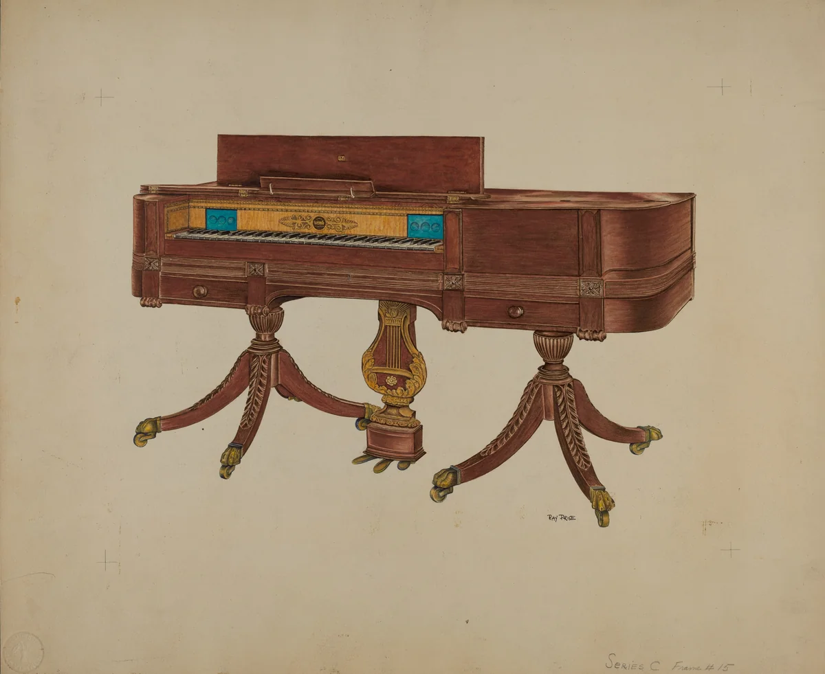 Grand Piano by Ray Price, index of american design, 1938