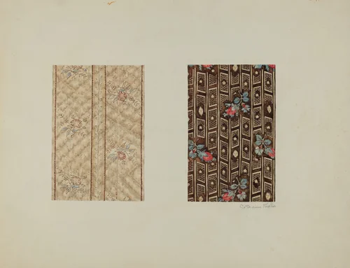 Chintzes from Quilt by Catherine Fowler, index of american design, 1938