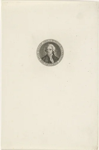 Portret van Henrik Carbasius by Abraham Jacobsz. Hulk, print, 1787