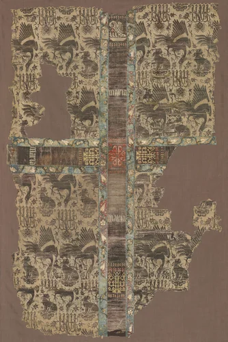 Fragmentary Chasuble with Woven Orphrey Band by Unknown, textile, 1300-1399