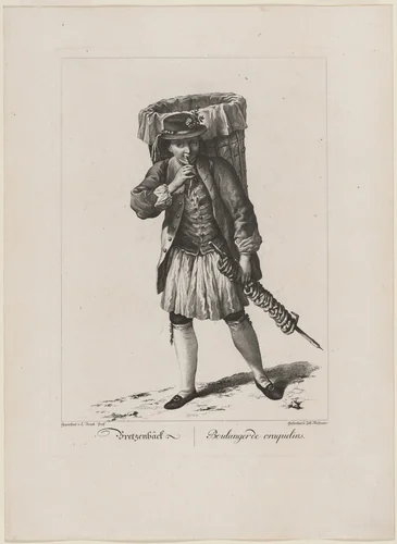 Bretzenbäck (Pretzel Baker) by Johann Mössmer
Johann Christian Brand, print, 1775