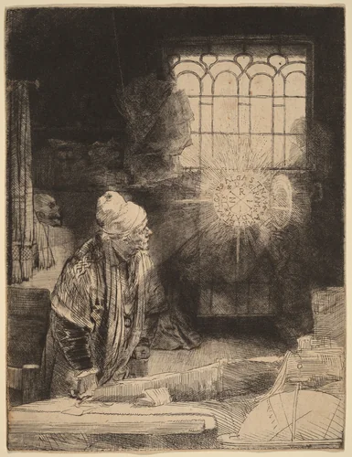Faust by Rembrandt van Rijn, print, 1652