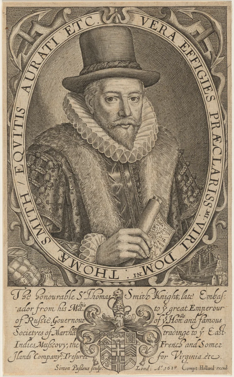 Sir Thomas Smith by Simon van de Passe, print, 1617