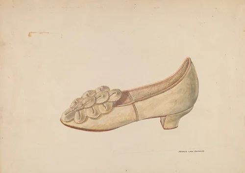 Woman's Slipper by Francis Law Durand, index of american design, 1938