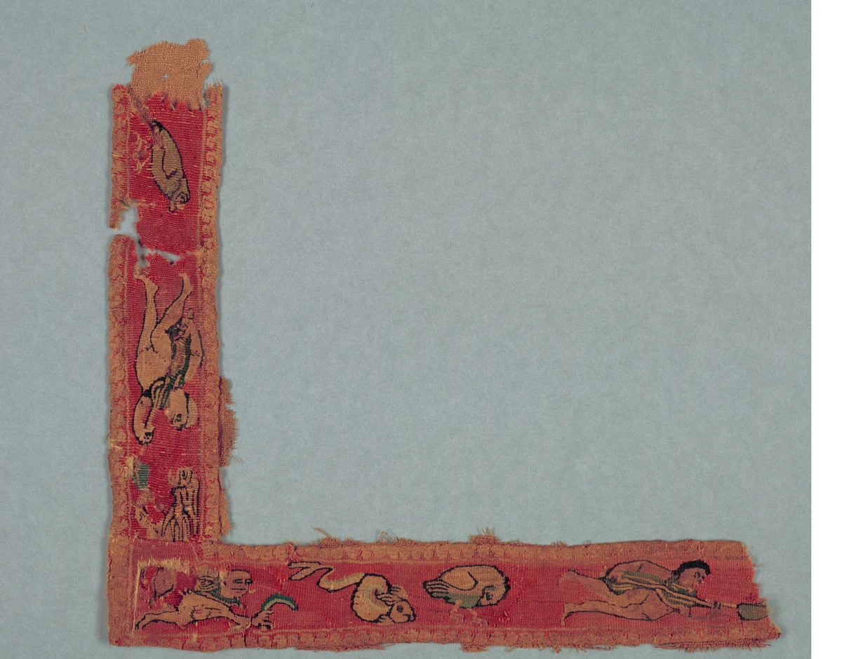 Fragment from a Child's Tunic: Right Corner Band by Unknown, textile, 600-799