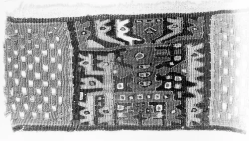 Fragment by Moche-Wari, textile, 500-1476